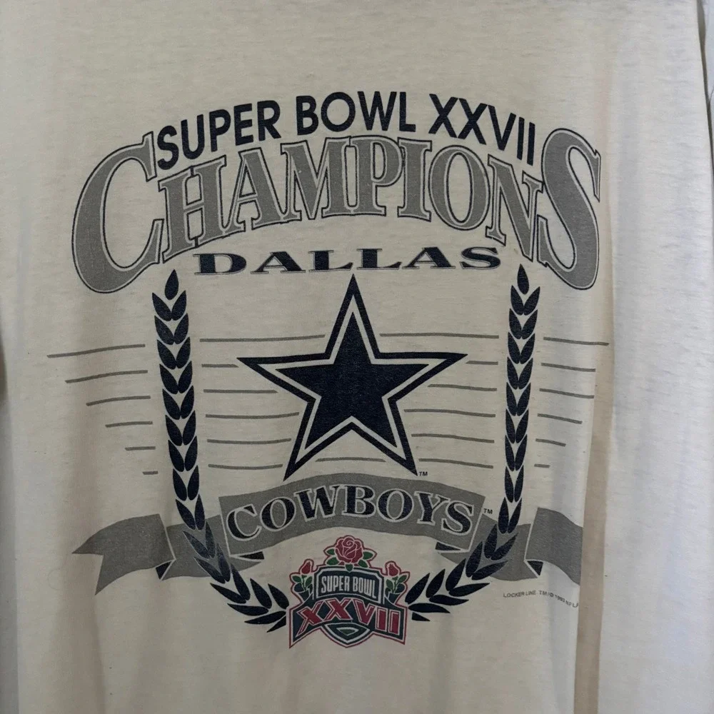 Vintage 1993 Dallas Cowboys Super Bowl XXVII Champions T-Shirt Screen Stars XL